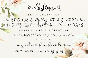 Daslina - Wedding Font