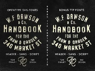 Buckwheat Opentype SVG Fonts