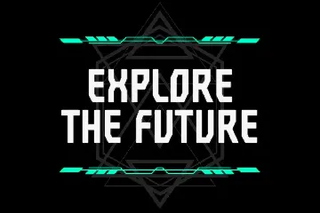 Exton - Sharp Futuristic Font