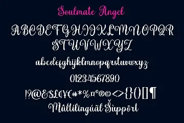 Soulmate Angle - Luxurious Script Font