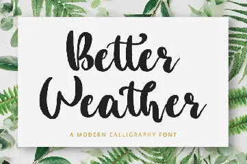 Better Weather - Bold Font