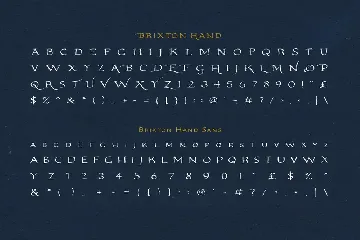 Brixton Hand Family font