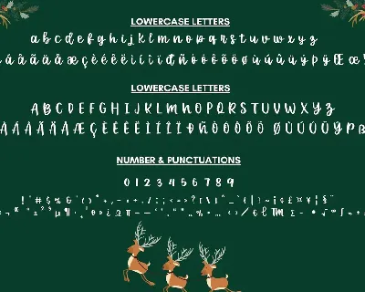 Santa's Reindeer font