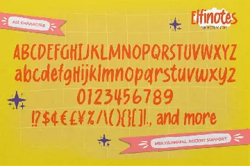 Elfinotes - Fun Display Font