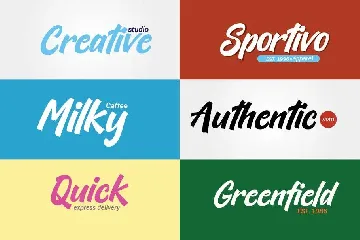 Kickrush - Sport Handwritten Font