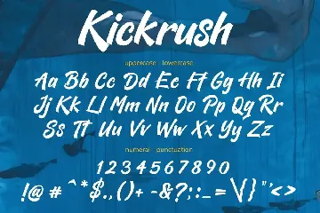 Kickrush - Sport Handwritten Font