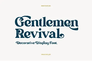 Gentlemen Revival font