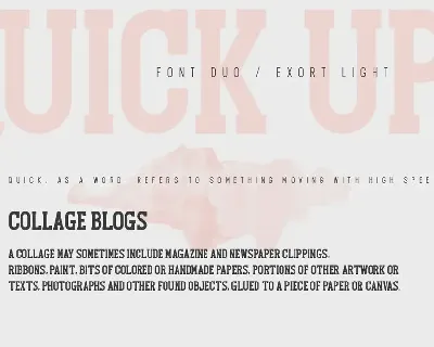 Quick Up Font Duo