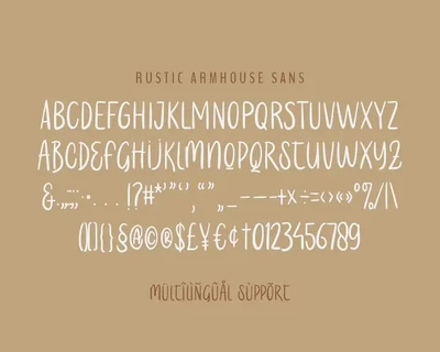 Rustic Farmhouse - An Aesthetic Font Duo