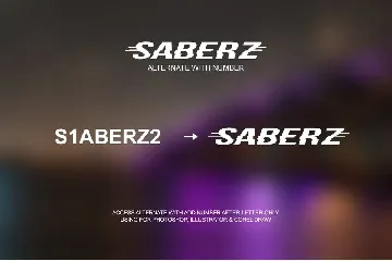 Saberz Font