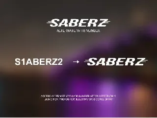 Saberz Font