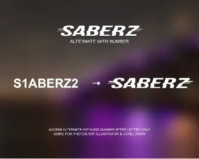 Saberz Font