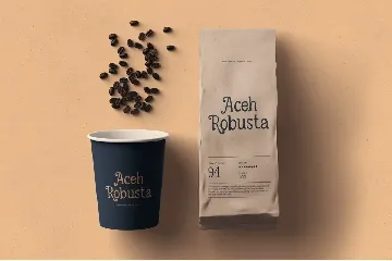 Light Roast - Handdrawn Serif font