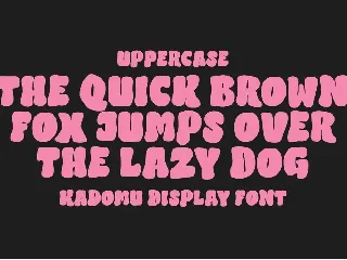 Kadomu - Cute Display Font