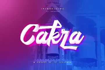 Cakra Script font