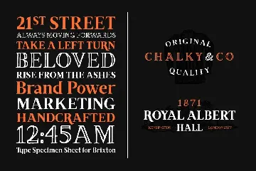 Brixton (Fill and Outline) font