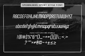 Speedkings - Futuristic Display Font