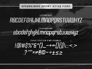Speedkings - Futuristic Display Font
