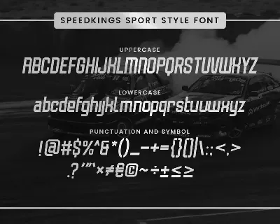 Speedkings - Futuristic Display Font