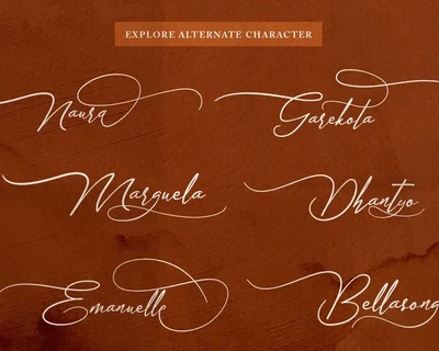 Sandrina - Elegant Calligraphy Script font