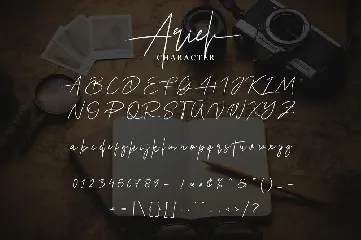 Ariel Signature font