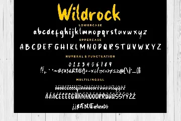 Wildrock Brush Advertisement Font