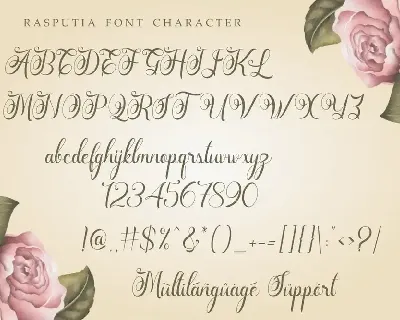 Rasputia - Beautiful Calligraphy Font