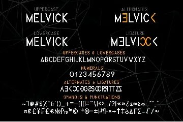 Melvick - Font Family