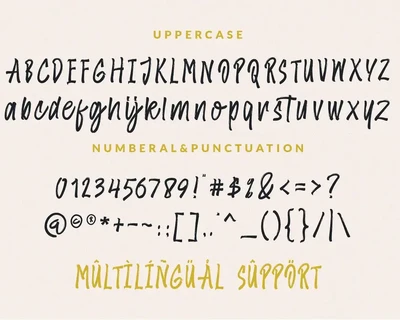 Amster Brush font