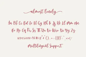 Almost Lonely font