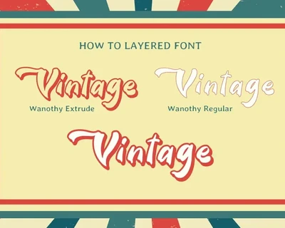 Wanothy - Vintage Font