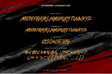 Flash Attack - Brush Style font