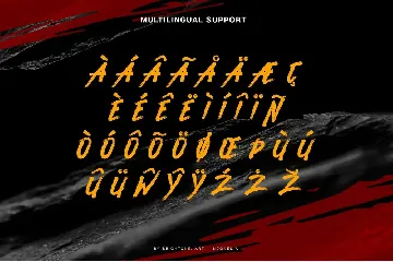 Flash Attack - Brush Style font