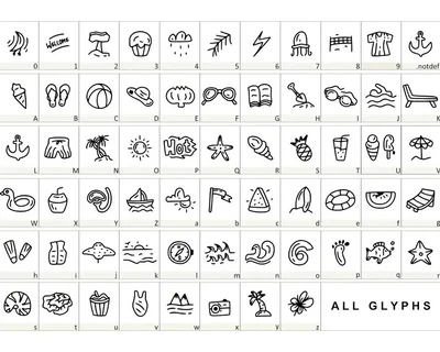 Play Beach Dingbat font