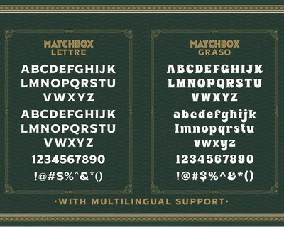 Matchbox Font Collections