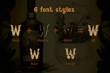 Aged whiskey font