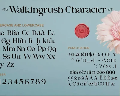 Walkingrush font