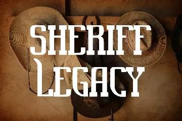 Western Sheriff Western Display Font