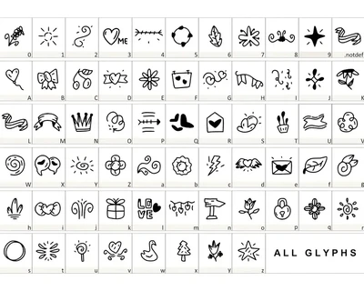 Sweetly Dingbat font