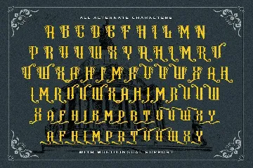 Hewina - Victorian Display Font