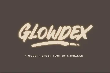 Glowdex font