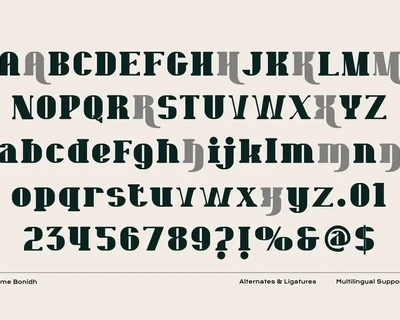 Fime Bonidh font