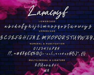 Laracryf Brush Business Font