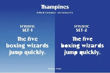 Thampines font