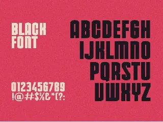 Black Futuristic Modern Sans Serif Font Typeface