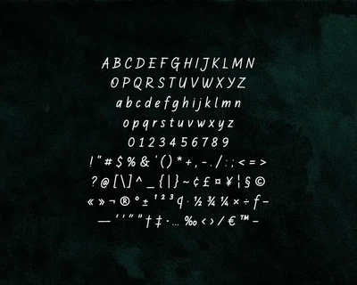 Gestrave - Handwritten script font