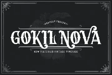 Gokil Nova - Victorian Style Font