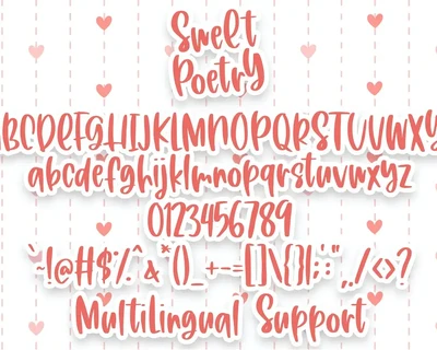 Sweet Poetry font
