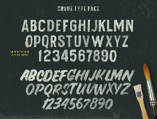 Crude OpenTypeSvg font