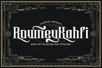 Rowney Kahfi - Victorian Style Font